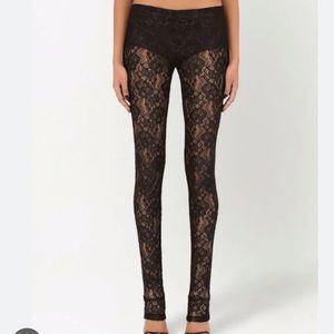 Aritzia Talula Black Lace Leggings Size Small